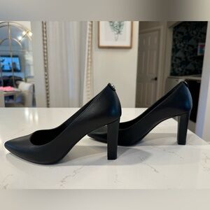 Black Michael Kors Milly Flex Leather Pumps